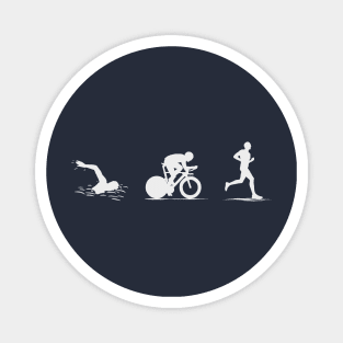 Triathlon Swim Bike Run Gift Magnet